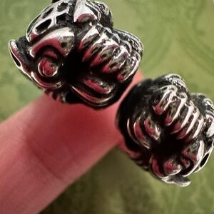 Authentic Gucci Sterling silver tiger head ring 925 Gucci jewelry men's ring